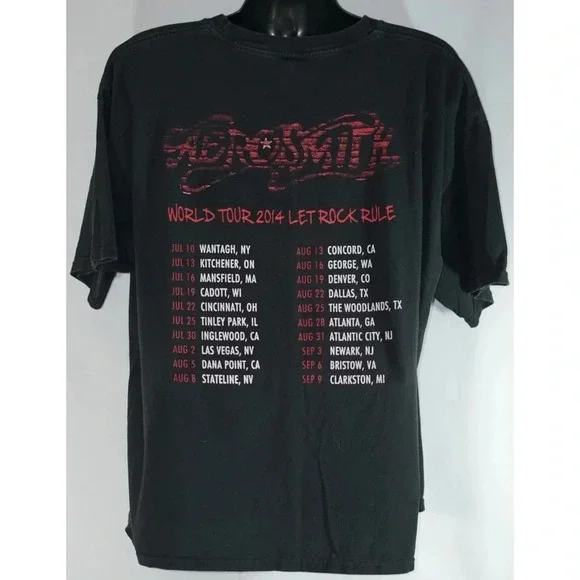 Aerosmith Let Rock Rule Tour 2014 T Shirt Size XL - Picture 3 of 8